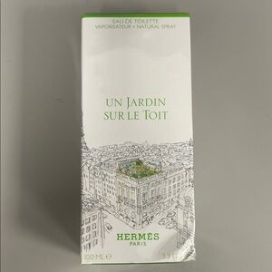 Hermes Un Jardin Sur Le Toit Eau de Toilette - Green and White